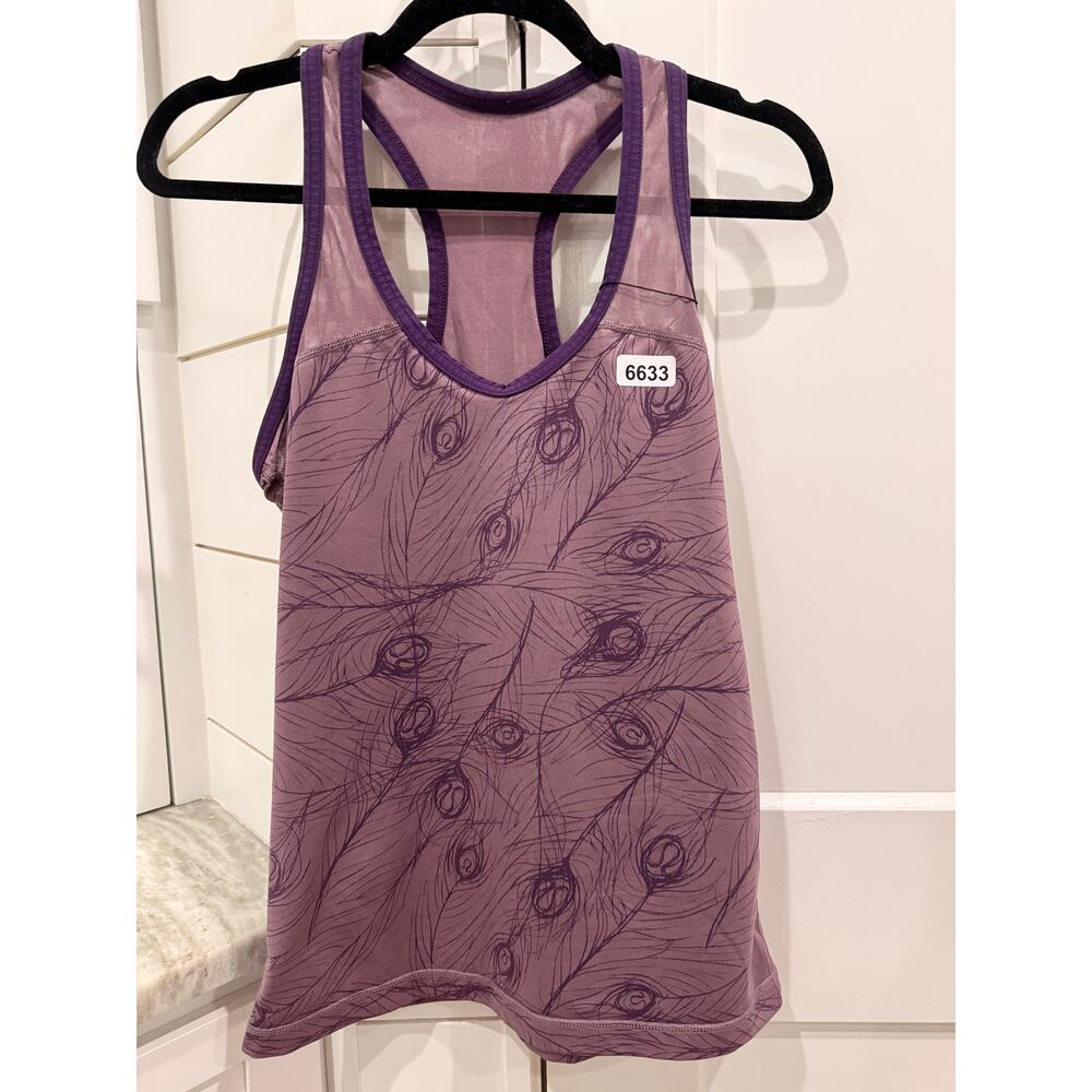 6633 - LULULEMON Cool Racerback Tank - Peacock Sz 8 **RARE